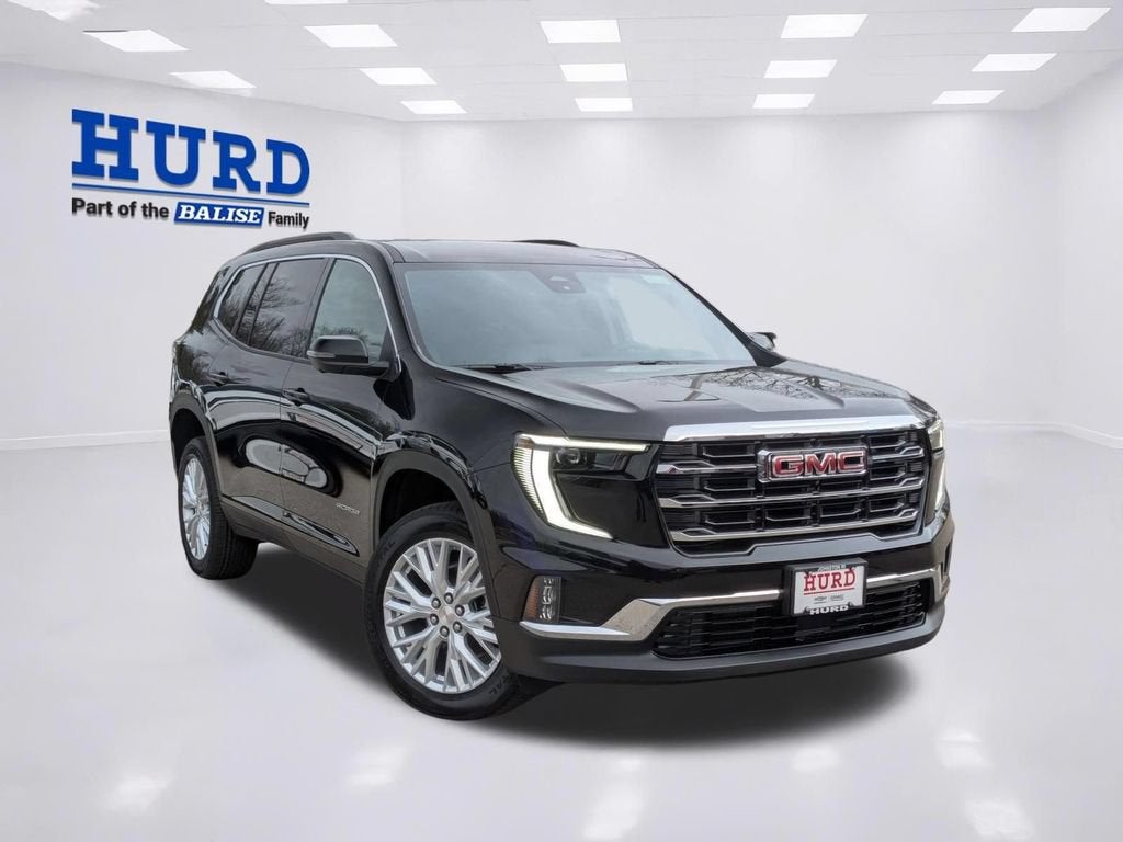 2026 GMC Acadia Elevation in Ebony Twilight Metallic — front three-quarter view