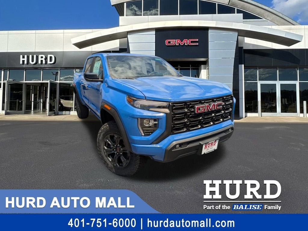 2025 GMC Canyon Elevation in Rapids Metallic — front three-quarter view