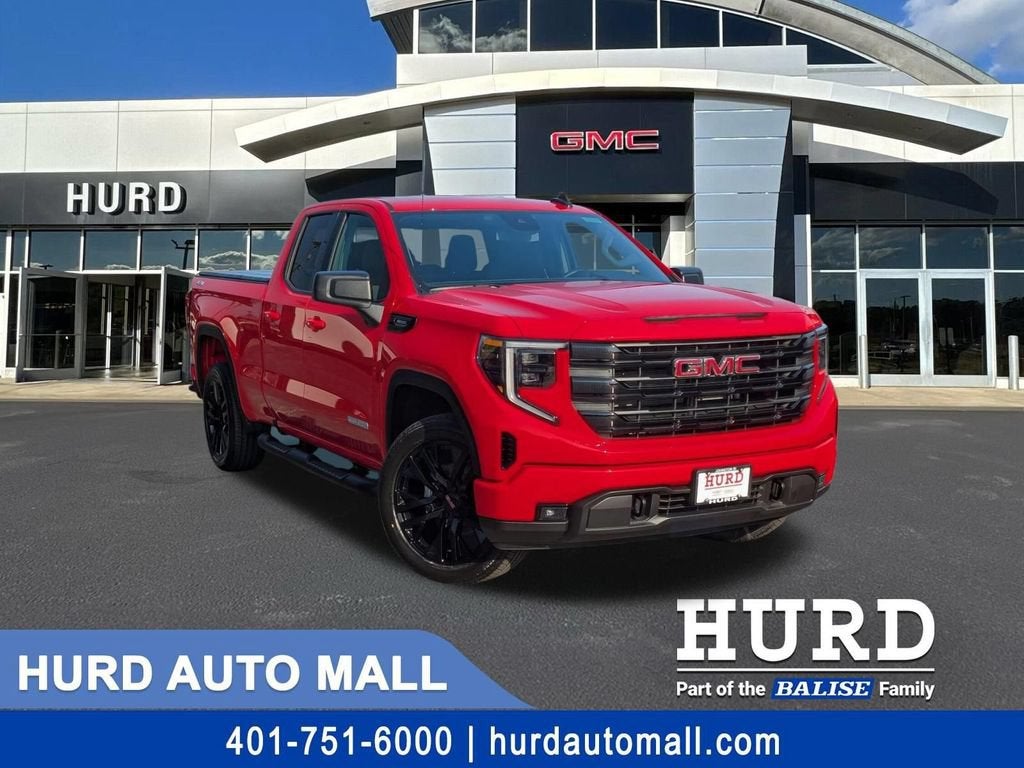 2026 GMC Sierra 1500 Elevation in Cardinal Red — front three-quarter view