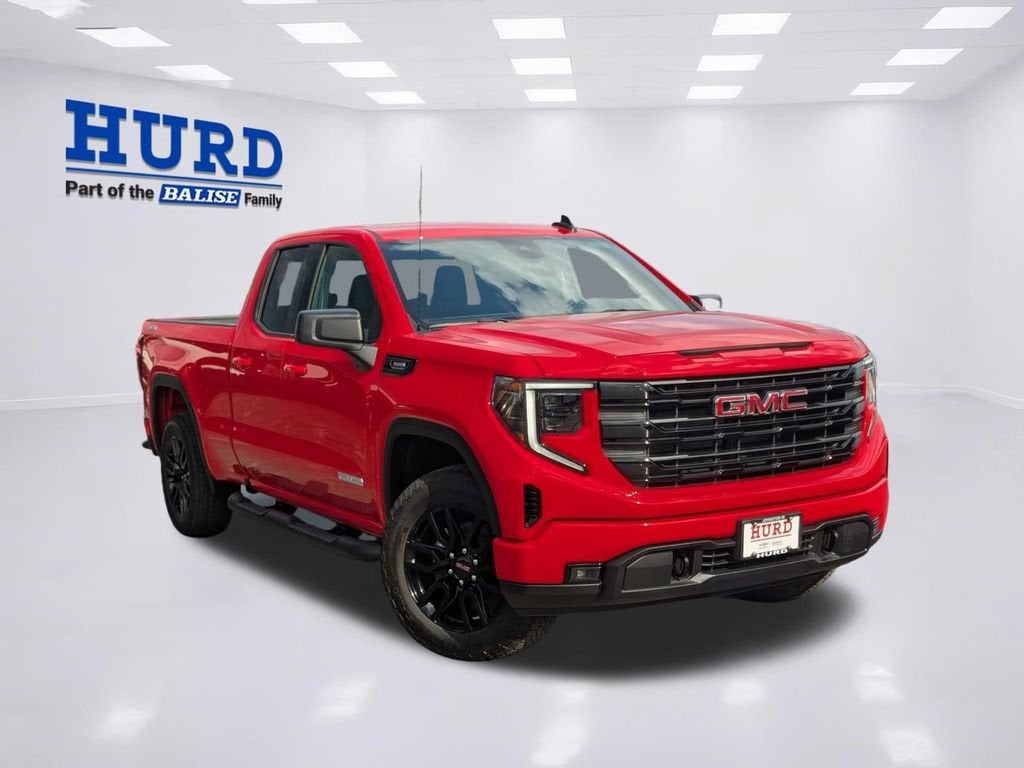2026 GMC Sierra 1500 Elevation in Cardinal Red — front three-quarter view