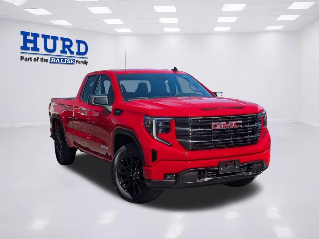2026 GMC Sierra 1500 Elevation in Cardinal Red — front three-quarter view
