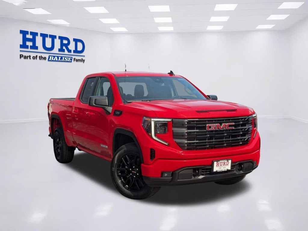 2026 GMC Sierra 1500 Elevation in Cardinal Red — front three-quarter view