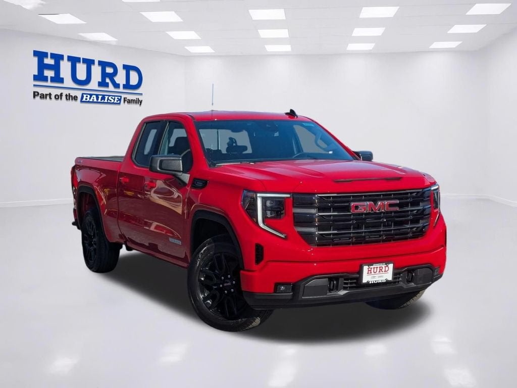2026 GMC Sierra 1500 Elevation in Cardinal Red — front three-quarter view