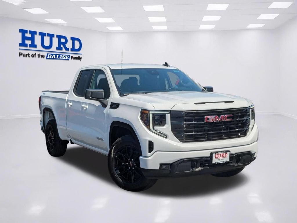 2026 GMC Sierra 1500 Elevation in Summit White — front three-quarter view