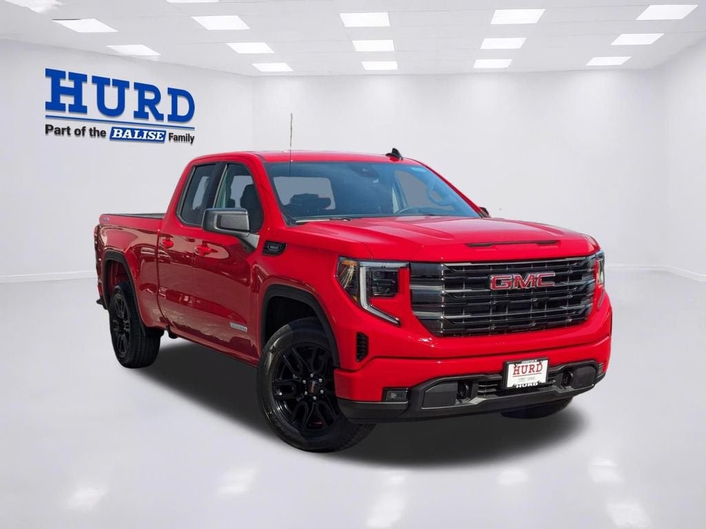 2026 GMC Sierra 1500 Elevation in Cardinal Red — front three-quarter view