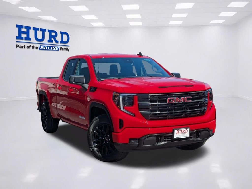 2026 GMC Sierra 1500 Elevation in Cardinal Red — front three-quarter view
