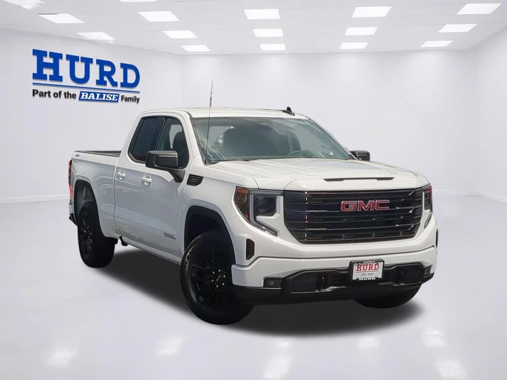 2026 GMC Sierra 1500 Elevation in Summit White — front three-quarter view