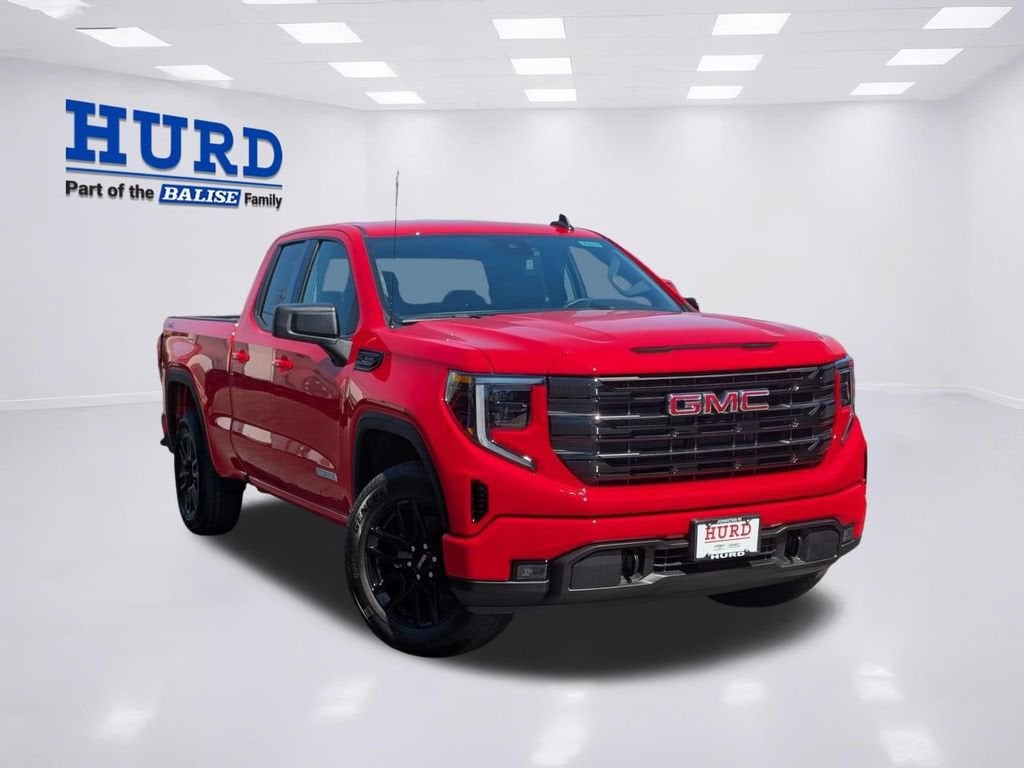 2026 GMC Sierra 1500 Elevation in Cardinal Red — front three-quarter view
