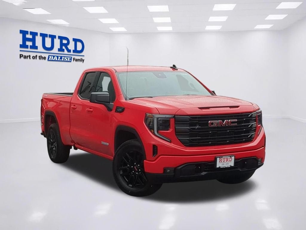 2026 GMC Sierra 1500 Elevation in Cardinal Red — front three-quarter view