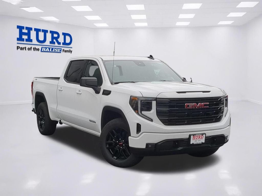 2026 GMC Sierra 1500 Elevation in Summit White — front three-quarter view