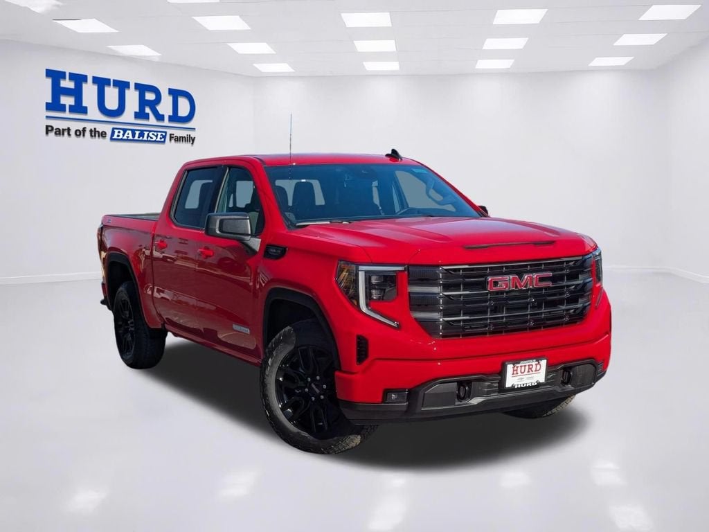 2026 GMC Sierra 1500 Elevation in Cardinal Red — front three-quarter view