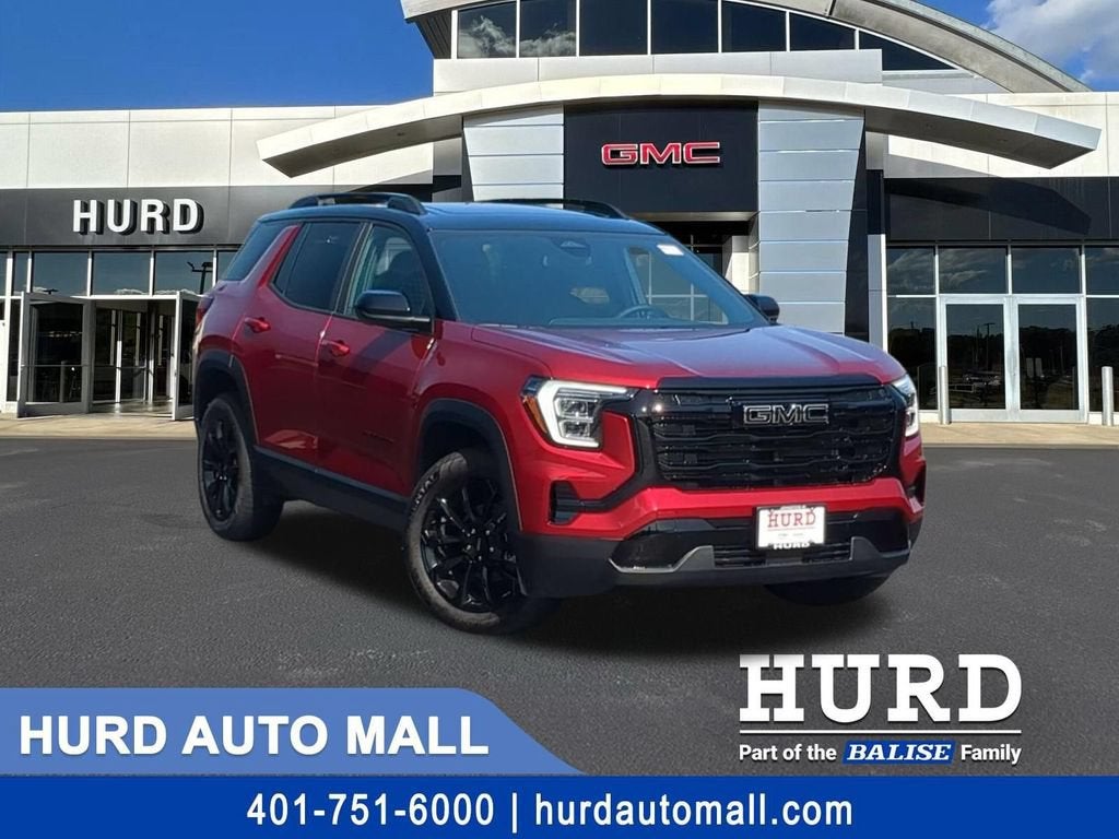2027 GMC Terrain AWD Elevation in Volcanic Red Tintcoat — front three-quarter view