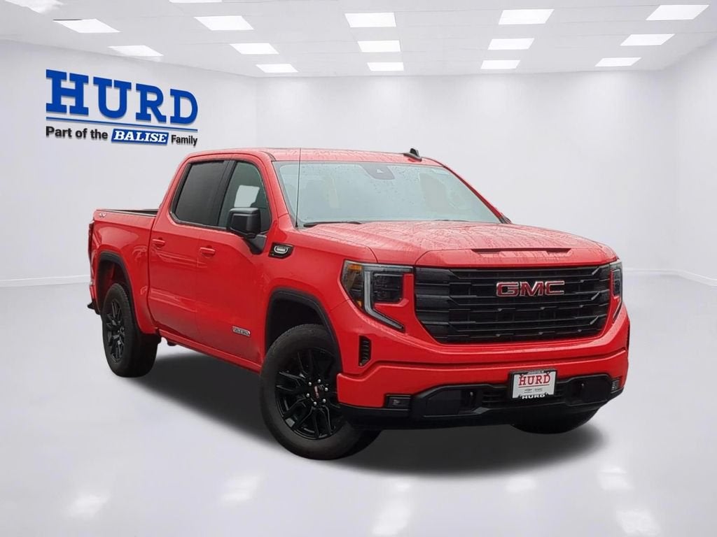 2026 GMC Sierra 1500 Elevation in Cardinal Red — front three-quarter view