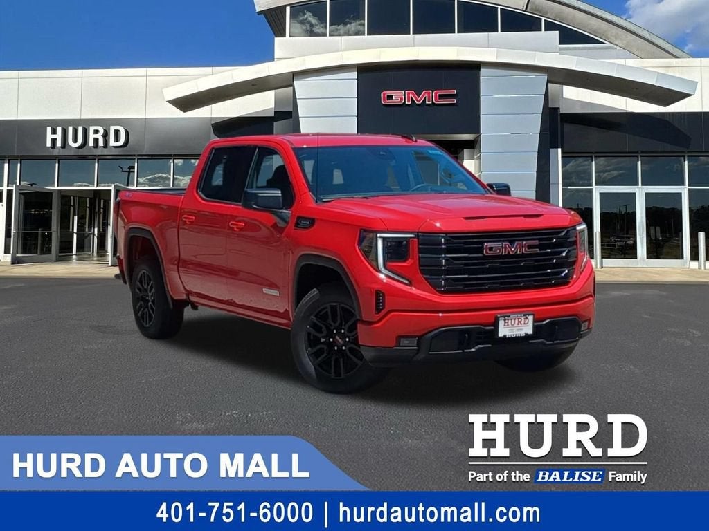 2026 GMC Sierra 1500 Elevation in Cardinal Red — front three-quarter view